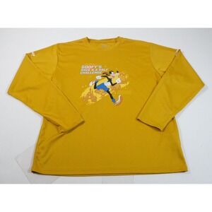 RunDisney‎ Shirt Unisex Medium Yellow Goofy's Race & A Half Challenge 2022